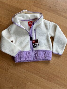 OZARK TRAIL nwt - girls 6/6x full zip hooded  fleece